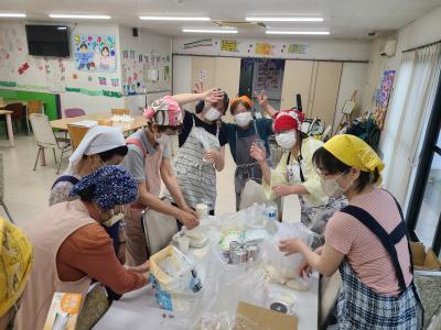 家族会活動で防災食を作りました♪