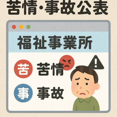 令和6年度の苦情・事故等の状況の公表