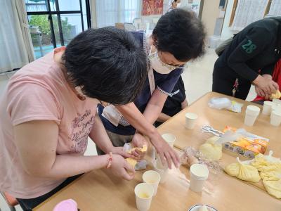 家族会活動で防災食を作りました♪